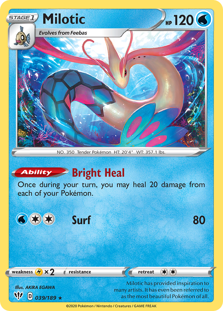 Milotic (039/189) [Sword & Shield: Darkness Ablaze] | Good Games North