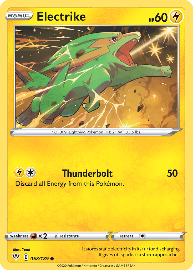 Electrike (058/189) [Sword & Shield: Darkness Ablaze] | Good Games North