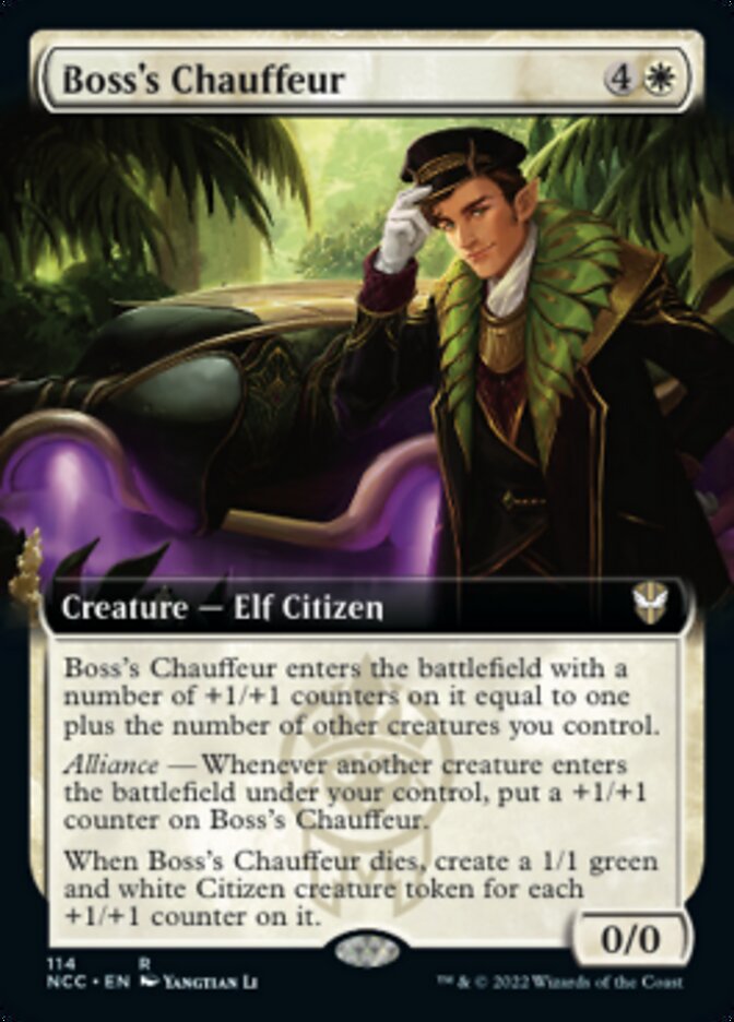 Boss's Chauffeur (Extended Art) [Streets of New Capenna Commander] | Good Games North
