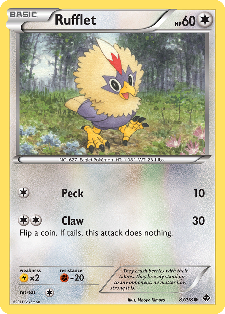 Rufflet (87/98) [Black & White: Emerging Powers] | Good Games North