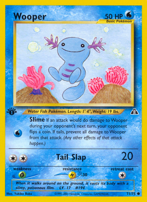 Wooper (71/75) [Neo Discovery 1st Edition] | Good Games North