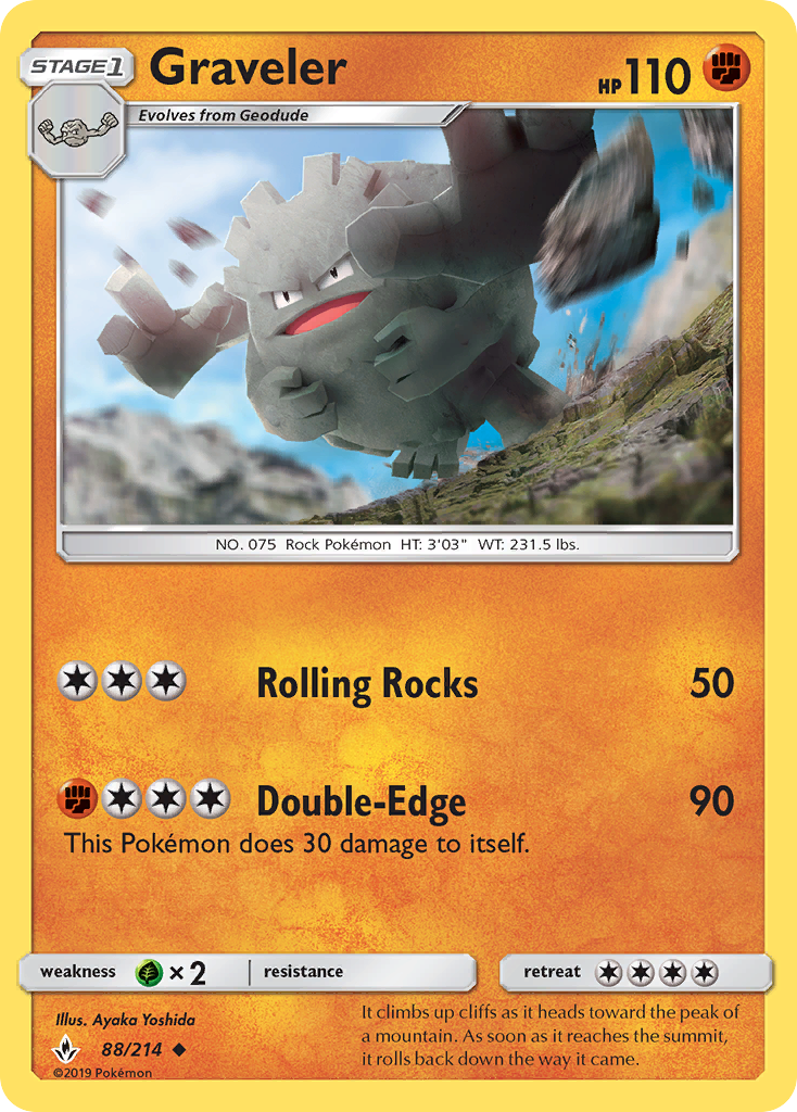Graveler (88/214) [Sun & Moon: Unbroken Bonds] | Good Games North