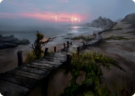 Deserted Beach Art Card [Innistrad: Midnight Hunt Art Series] | Good Games North