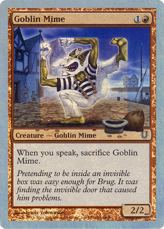 Goblin Mime (Alternate Foil) [Unhinged] | Good Games North