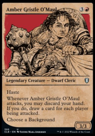 Amber Gristle O'Maul (Showcase) [Commander Legends: Battle for Baldur's Gate] | Good Games North
