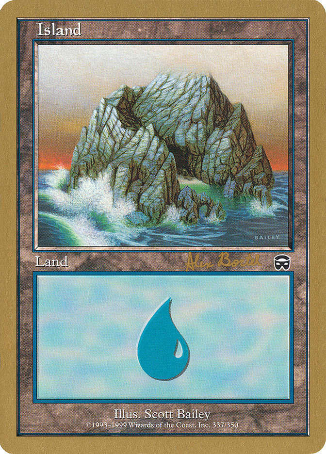 Island (ab337a) (Alex Borteh) [World Championship Decks 2001] | Good Games North