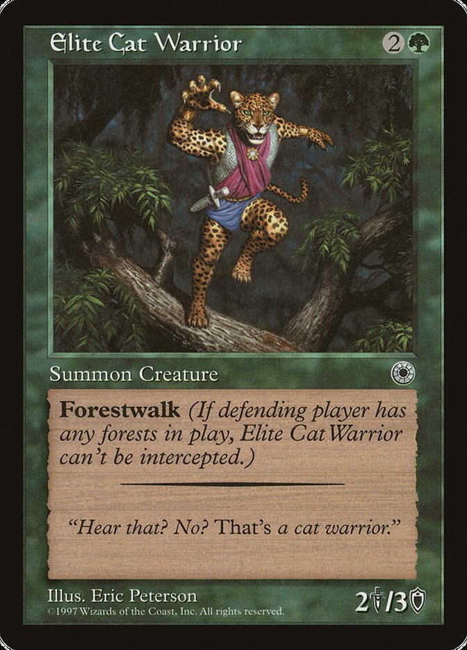 Elite Cat Warrior (With Flavor Text) [Portal] | Good Games North