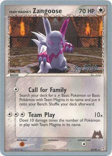 Team Magma's Zangoose (23/95) (Magma Spirit - Tsuguyoshi Yamato) [World Championships 2004] | Good Games North