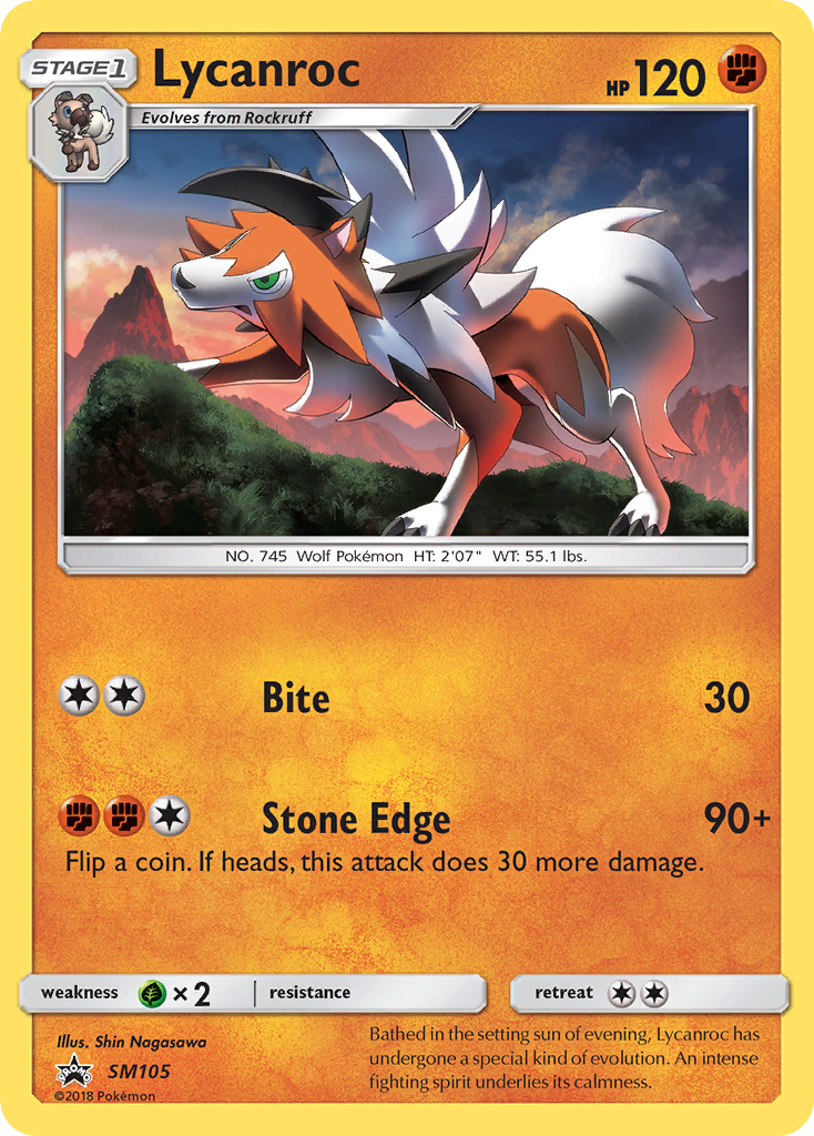 Lycanroc (SM105) [Sun & Moon: Black Star Promos] | Good Games North