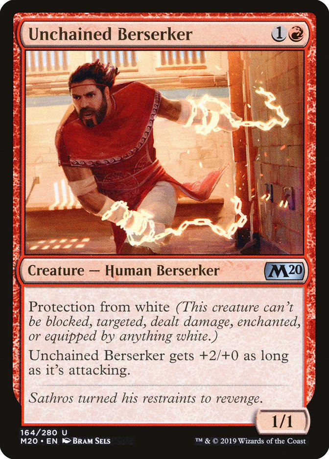 Unchained Berserker [Core Set 2020] | Good Games North