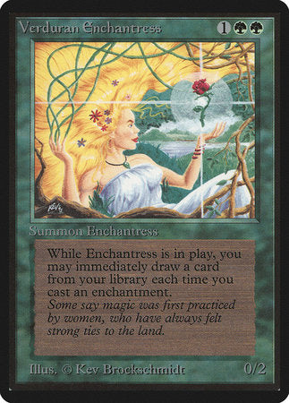 Verduran Enchantress [Limited Edition Beta] | Good Games North