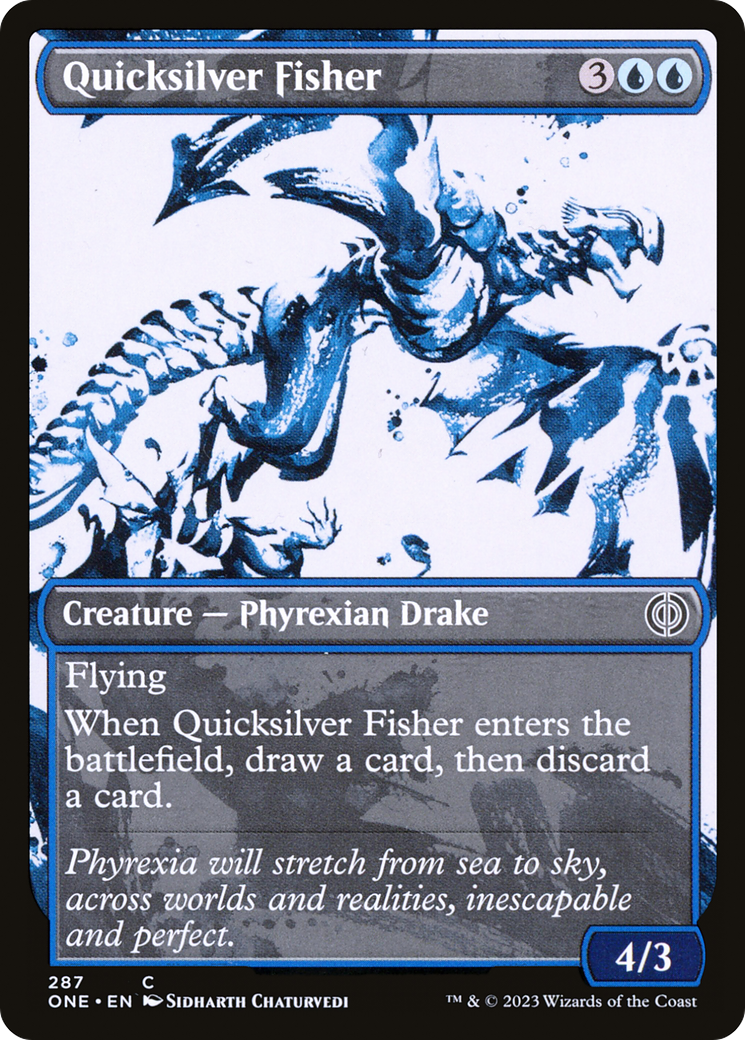 Quicksilver Fisher (Showcase Ichor) [Phyrexia: All Will Be One] | Good Games North