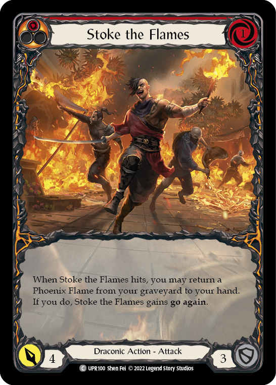 Stoke the Flames (Extended Art) [UPR100] (Uprising)  Rainbow Foil | Good Games North