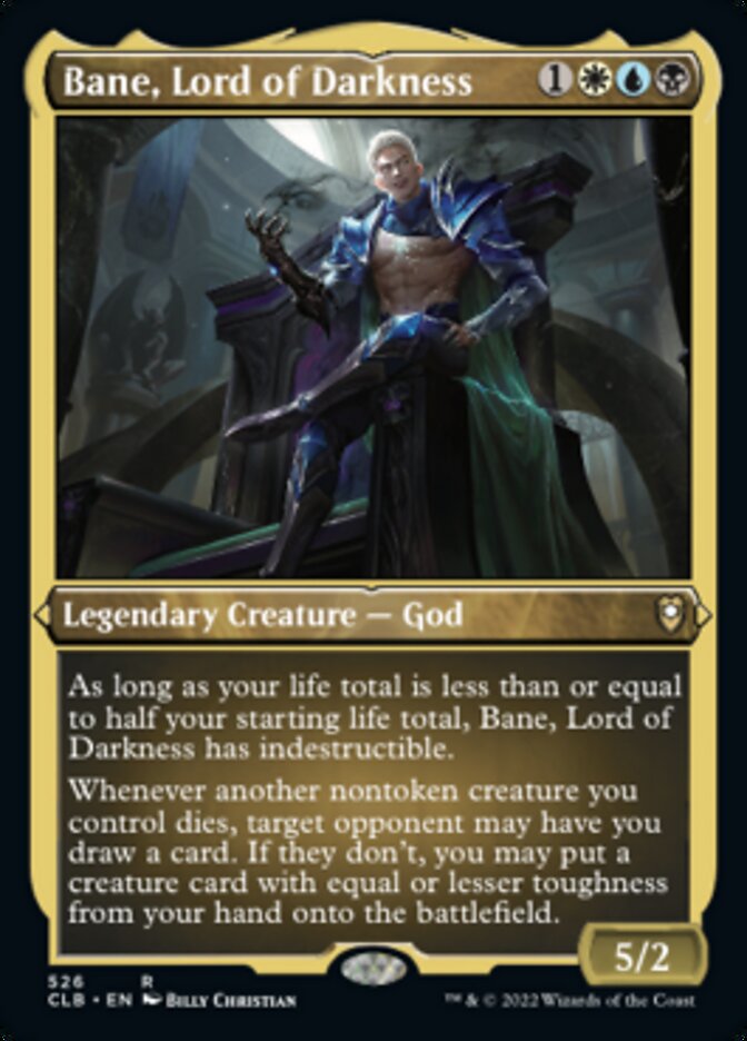 Bane, Lord of Darkness (Foil Etched) [Commander Legends: Battle for Baldur's Gate] | Good Games North