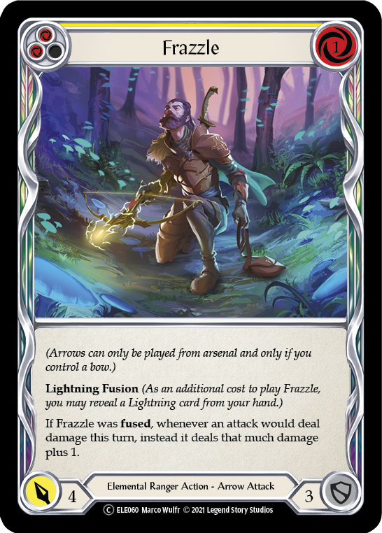 Frazzle (Yellow) [U-ELE060] Unlimited Rainbow Foil | Good Games North