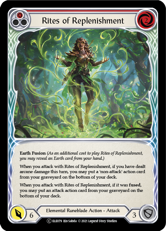 Rites of Replenishment (Red) [U-ELE079] Unlimited Rainbow Foil | Good Games North