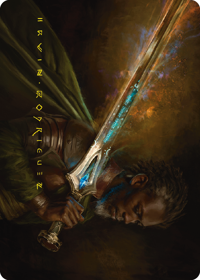 Anduril, Flame of the West Art Card (Gold-Stamped Signature) [The Lord of the Rings: Tales of Middle-earth Art Series] | Good Games North