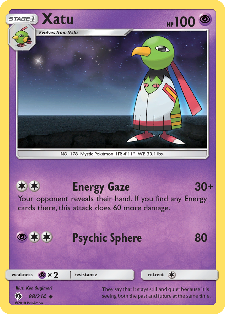 Xatu (88/214) [Sun & Moon: Lost Thunder] | Good Games North