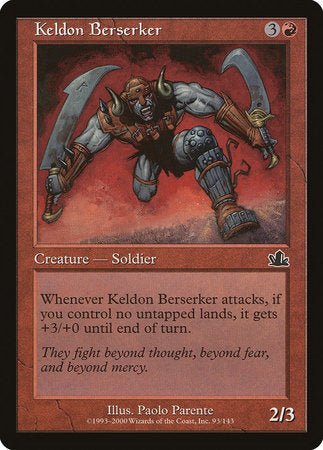 Keldon Berserker [Prophecy] | Good Games North