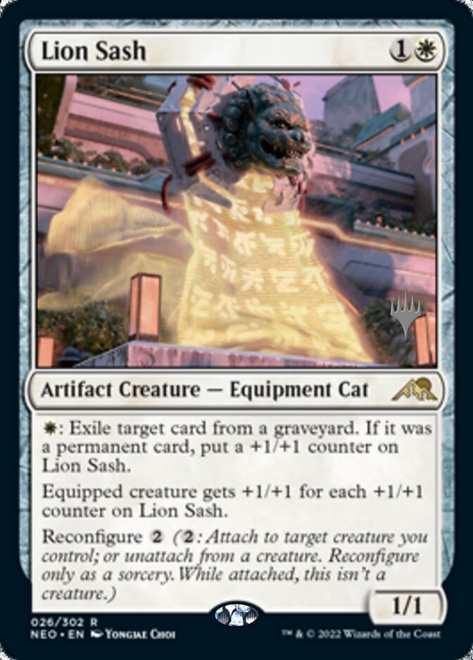 Lion Sash (Promo Pack) [Kamigawa: Neon Dynasty Promos] | Good Games North