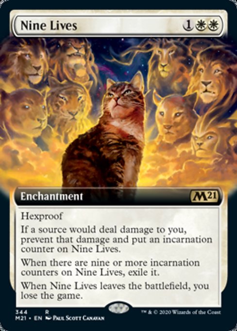 Nine Lives (Extended Art) [Core Set 2021] | Good Games North