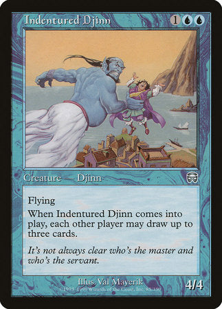 Indentured Djinn [Mercadian Masques] | Good Games North