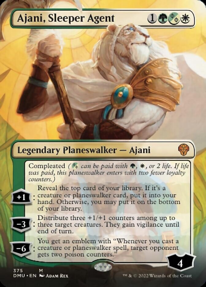 Ajani, Sleeper Agent (Borderless) (375) [Dominaria United] | Good Games North