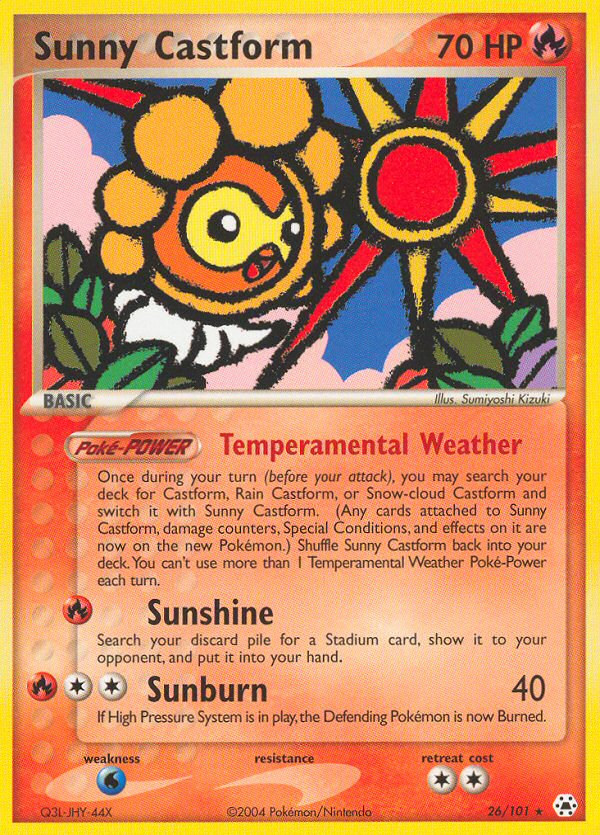 Sunny Castform (26/101) [EX: Hidden Legends] | Good Games North