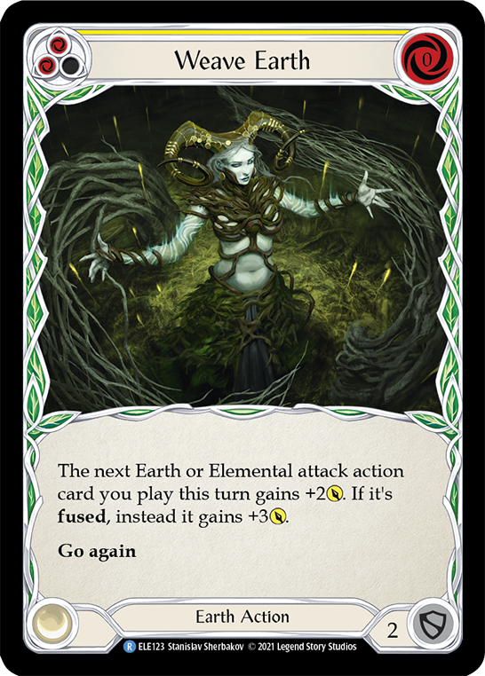 Weave Earth (Yellow) [ELE123] (Tales of Aria)  1st Edition Normal | Good Games North