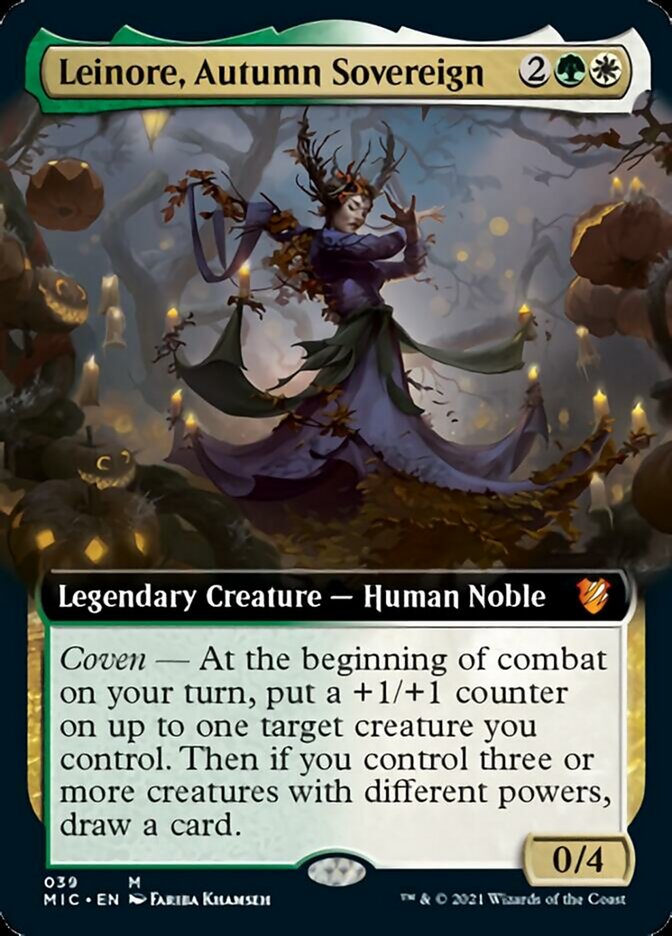 Leinore, Autumn Sovereign (Extended) [Innistrad: Midnight Hunt Commander] | Good Games North