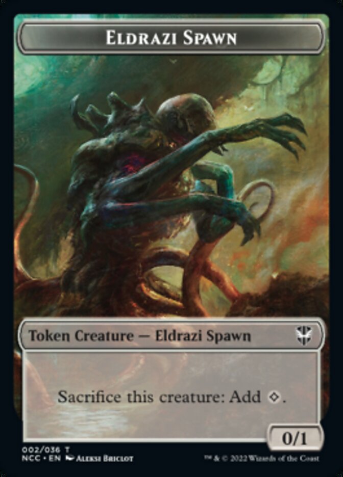 Eldrazi Spawn // Human Double-sided Token [Streets of New Capenna Commander Tokens] | Good Games North