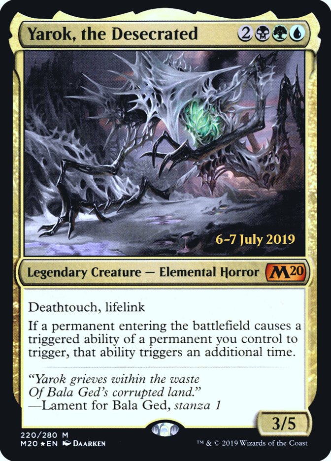 Yarok, the Desecrated  [Core Set 2020 Prerelease Promos] | Good Games North