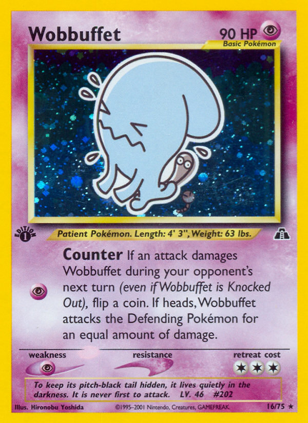 Wobbuffet (16/75) [Neo Discovery 1st Edition] | Good Games North