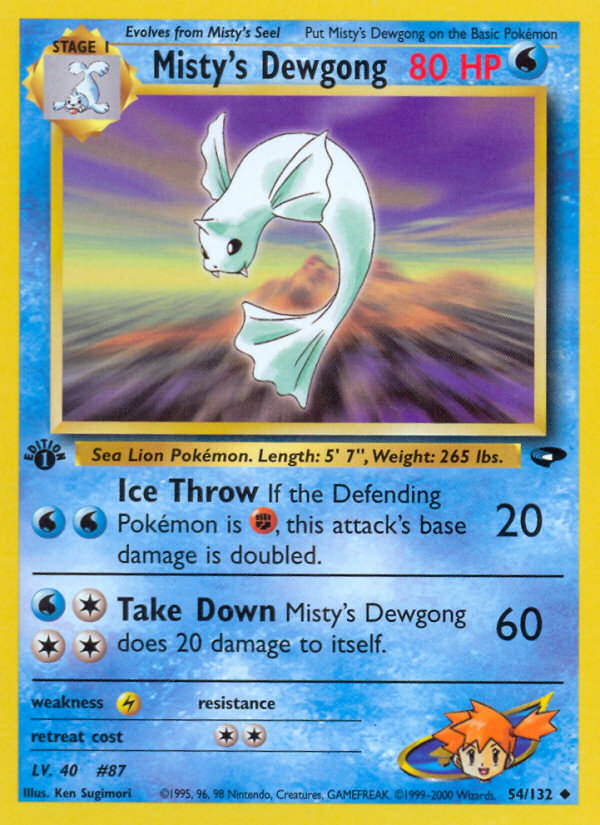 Misty's Dewgong (54/132) [Gym Challenge 1st Edition] | Good Games North