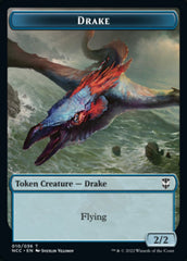 Zombie // Drake Double-sided Token [Streets of New Capenna Commander Tokens] | Good Games North