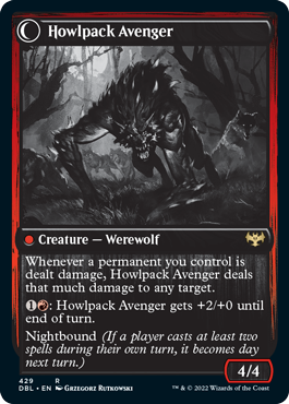 Ill-Tempered Loner // Howlpack Avenger [Innistrad: Double Feature] | Good Games North
