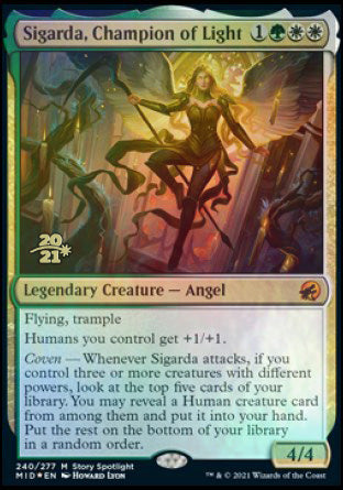 Sigarda, Champion of Light [Innistrad: Midnight Hunt Prerelease Promos] | Good Games North