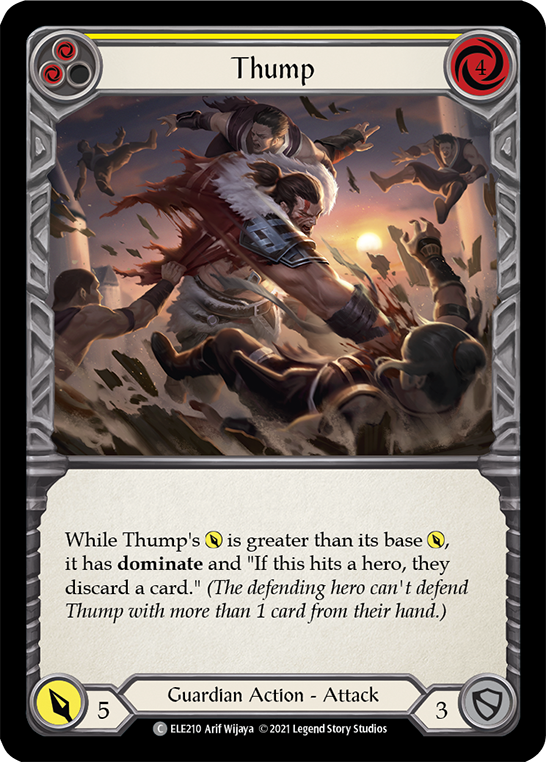 Thump (Yellow) [ELE210] (Tales of Aria)  1st Edition Rainbow Foil | Good Games North
