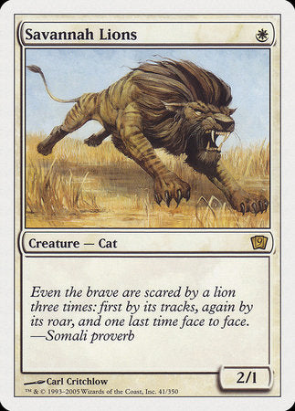 Savannah Lions [Ninth Edition] | Good Games North