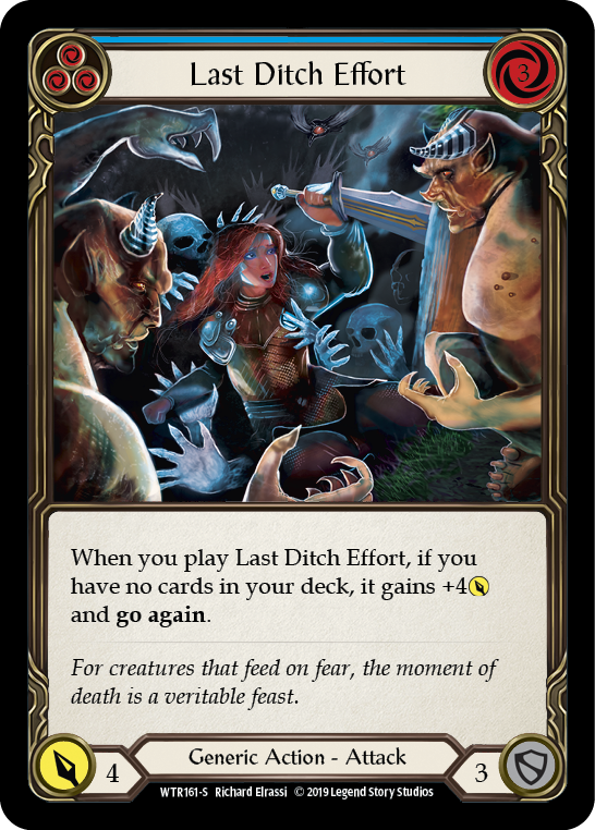 Last Ditch Effort [WTR161-S] Alpha Print Rainbow Foil | Good Games North
