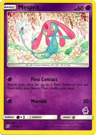 Mesprit (84/236) (Mewtwo Deck) [Battle Academy 2020] | Good Games North