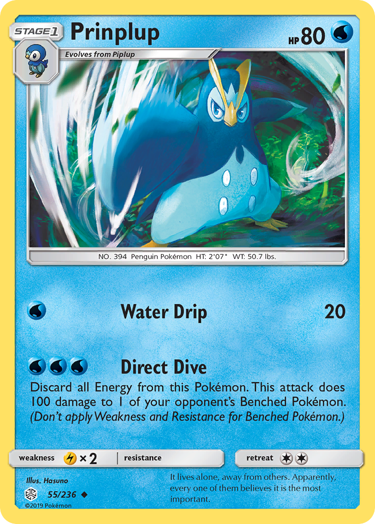 Prinplup (55/236) [Sun & Moon: Cosmic Eclipse] | Good Games North