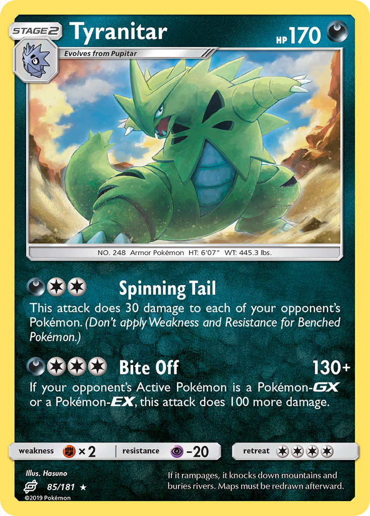 Tyranitar (85/181) [Sun & Moon: Team Up] | Good Games North