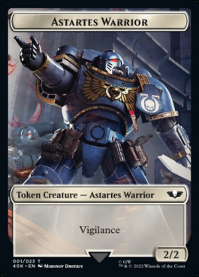 Astartes Warrior (001) // Cherubael Double-sided Token [Universes Beyond: Warhammer 40,000 Tokens] | Good Games North