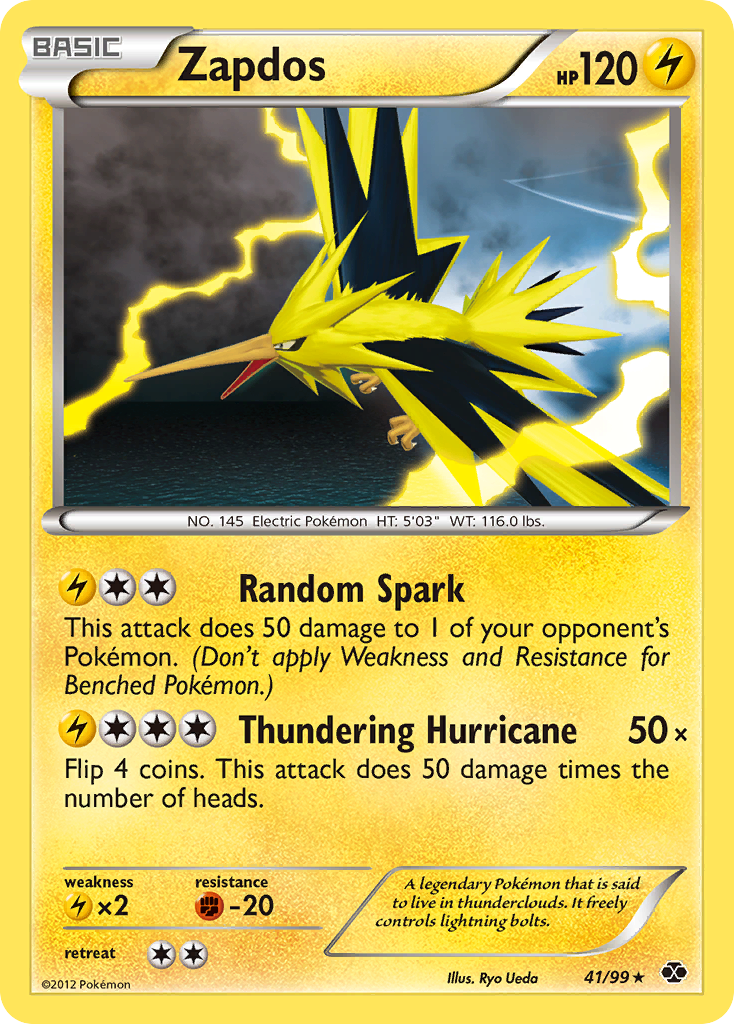 Zapdos (41/99) [Black & White: Next Destinies] | Good Games North