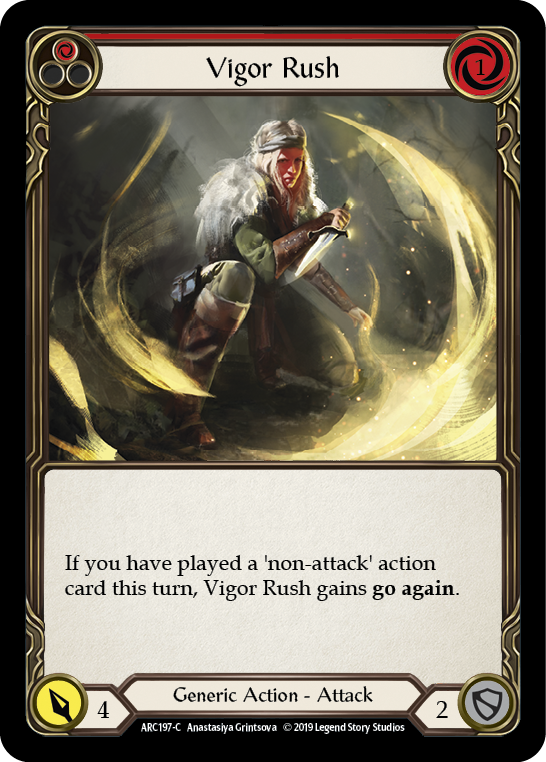 Vigor Rush (Red) [ARC197-C] 1st Edition Normal | Good Games North