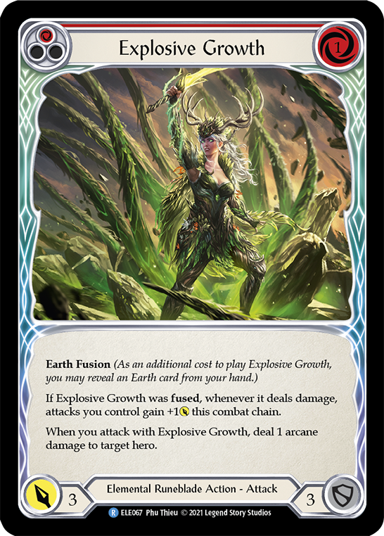 Explosive Growth (Red) [ELE067] (Tales of Aria)  1st Edition Normal | Good Games North