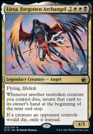 Liesa, Forgotten Archangel (Promo Pack) [Innistrad: Midnight Hunt Promos] | Good Games North
