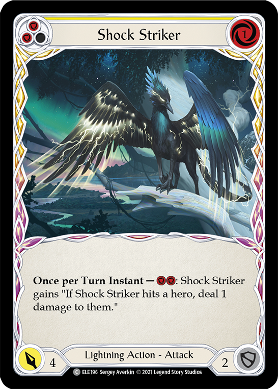 Shock Striker (Yellow) [ELE196] (Tales of Aria)  1st Edition Normal | Good Games North