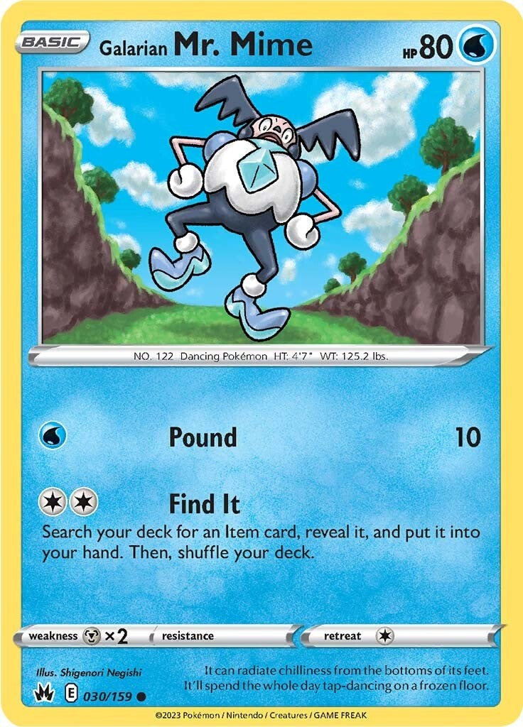 Galarian Mr. Mime (030/159) [Sword & Shield: Crown Zenith] | Good Games North
